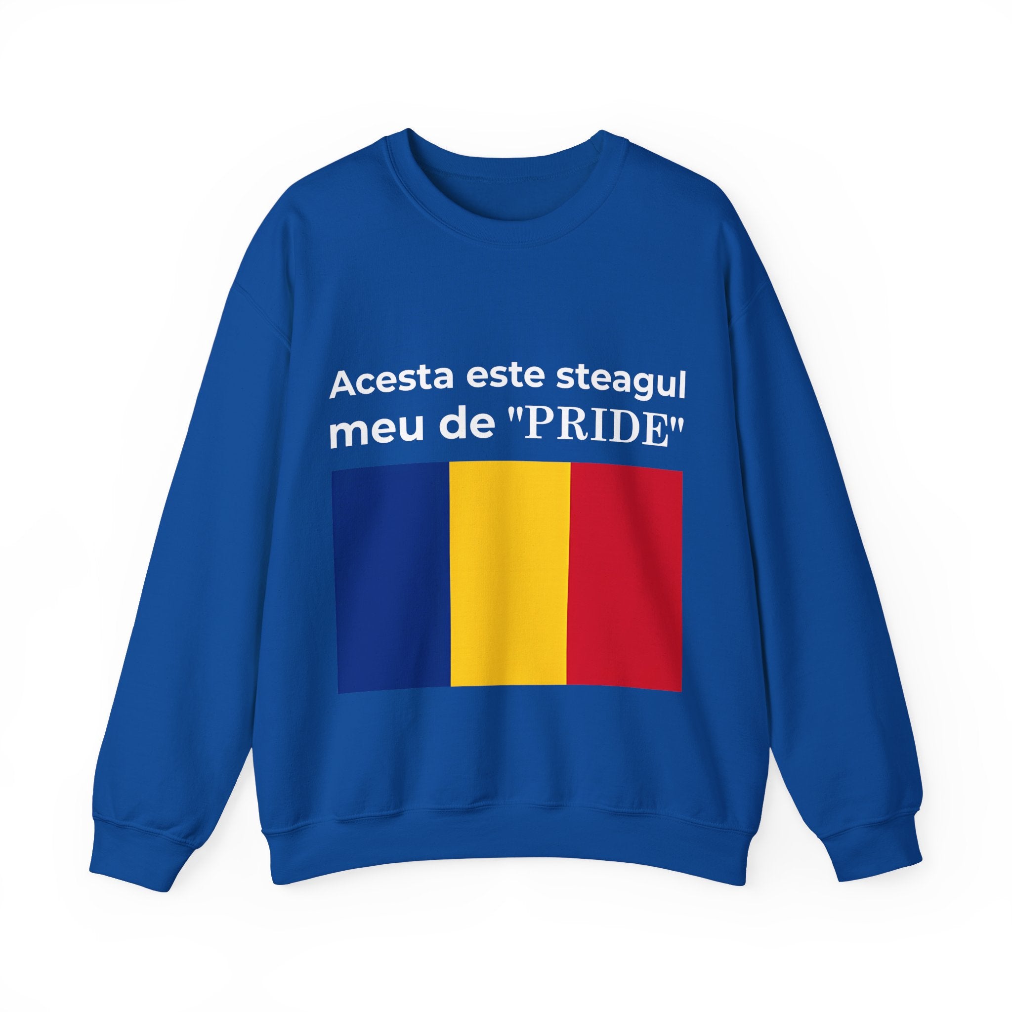 Romania Pride Sweatshirt, Cozy Crewneck Shirt, Unisex Pride Apparel, Casual Everyday Wear - Mega Movement