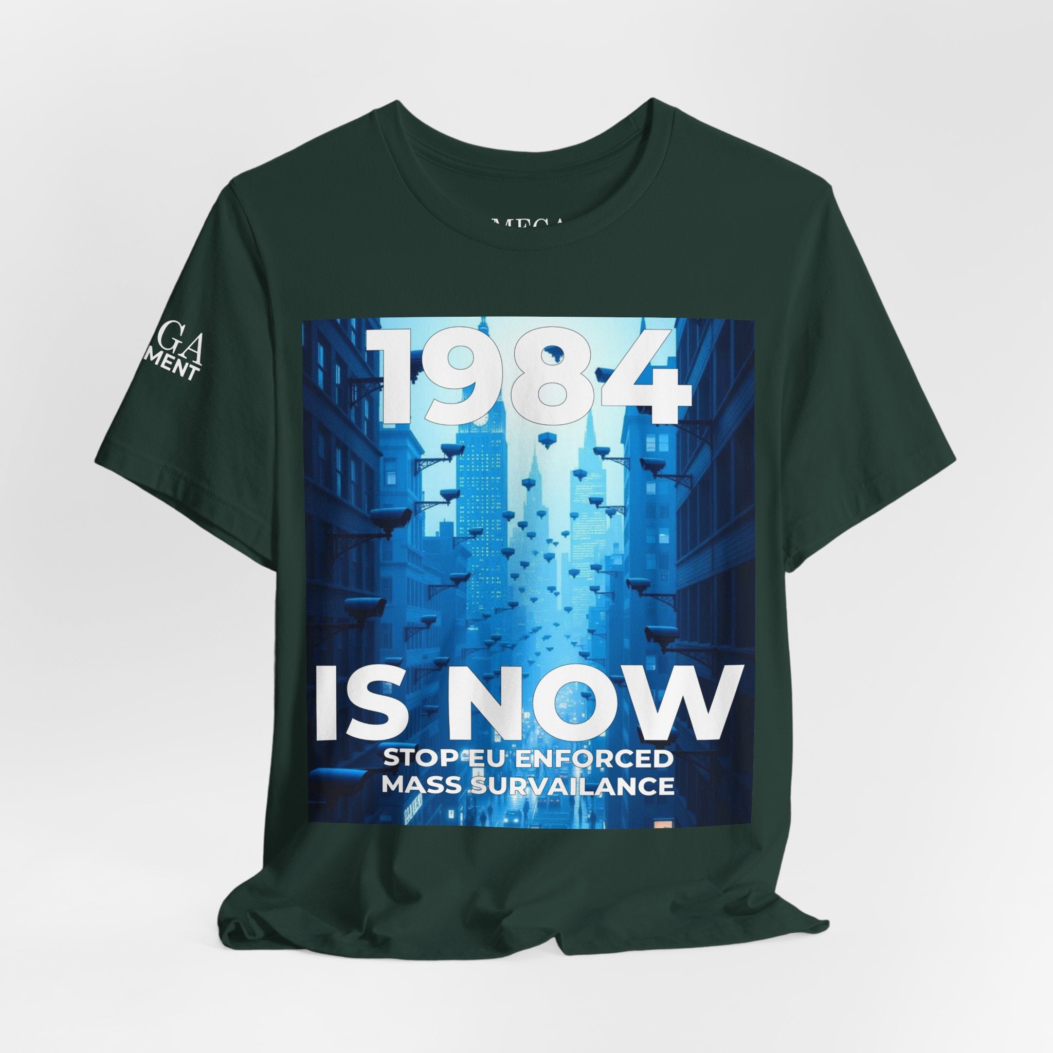 Dystopian Theme Shirt, Statement Tee, Gift for Activists, Casual Everyday Wear - Mega Movement