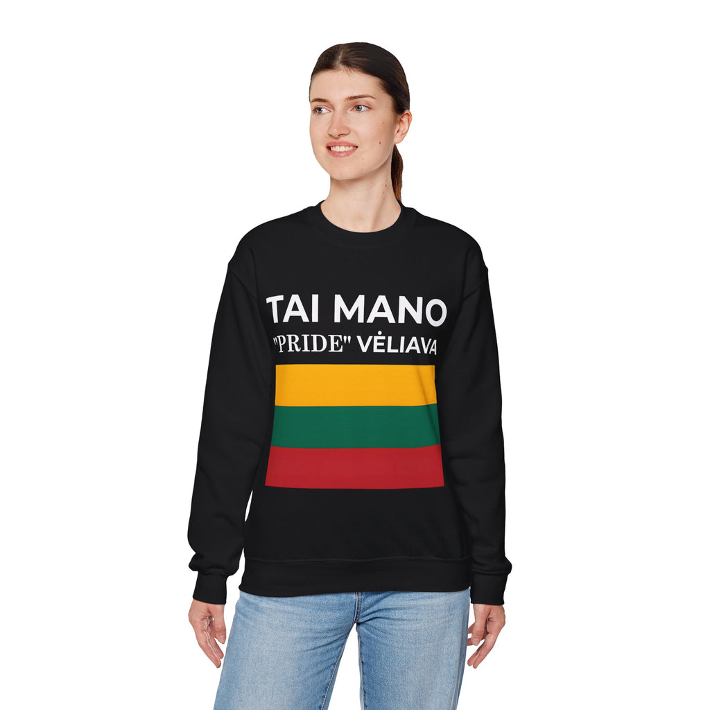 Lithuanian Pride Crewneck Sweatshirt | Unisex Casual Wear, Cozy Fashion, Statement Sweater - Mega Movement
