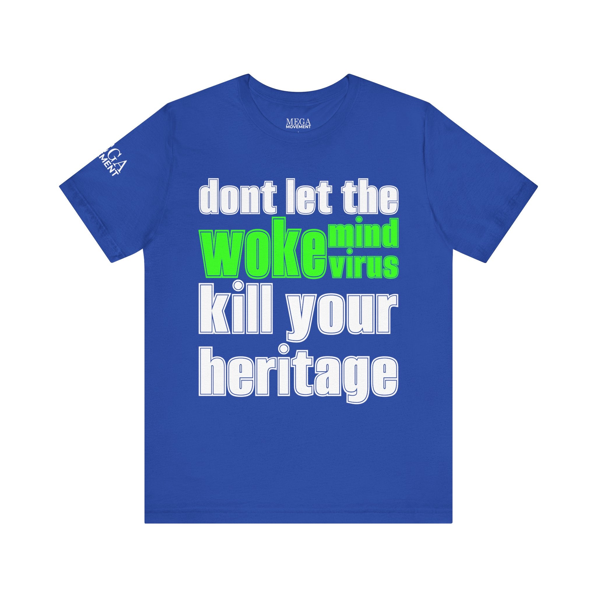 Woke Mind Virus Tee, Unisex Jersey Tee, Funny Statement T-Shirt, Gift for Activists, Casual Wear, Heritage Pride Shirt - Mega Movement