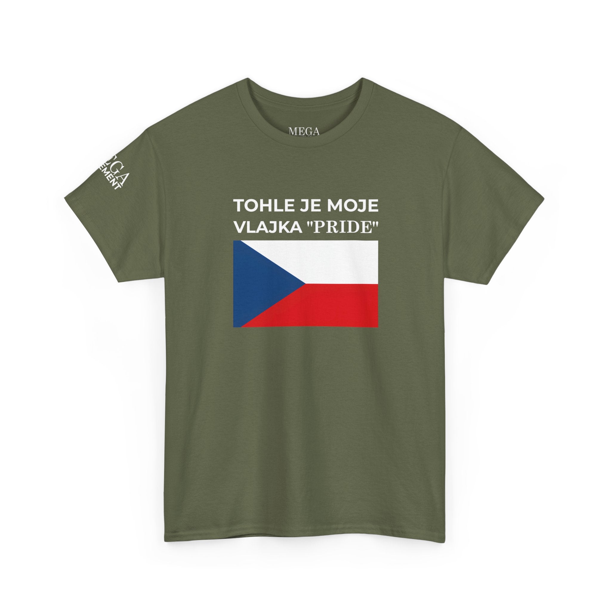 Czech Flag Tee ( Small Print ) — "TOHLE JE MOJE VLAJKA 'PRIDE'" Patriotic Czech T-Shirt