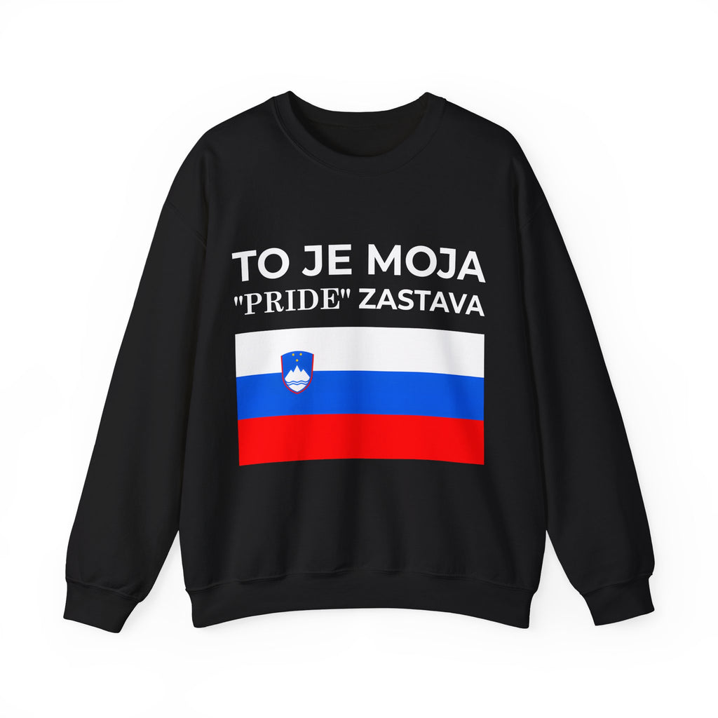 Slovenia Pride Flag Crewneck Sweatshirt, Unisex Sweatshirt, Colorful Pride Celebration - Mega Movement