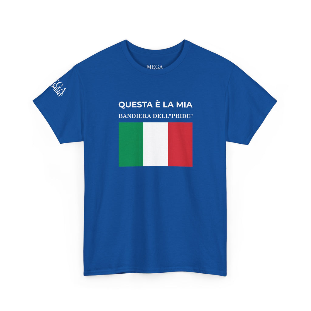 Italian Flag Tee ( Small Print ) — "Questa è la mia bandiera dell’Pride" Graphic T-Shirt