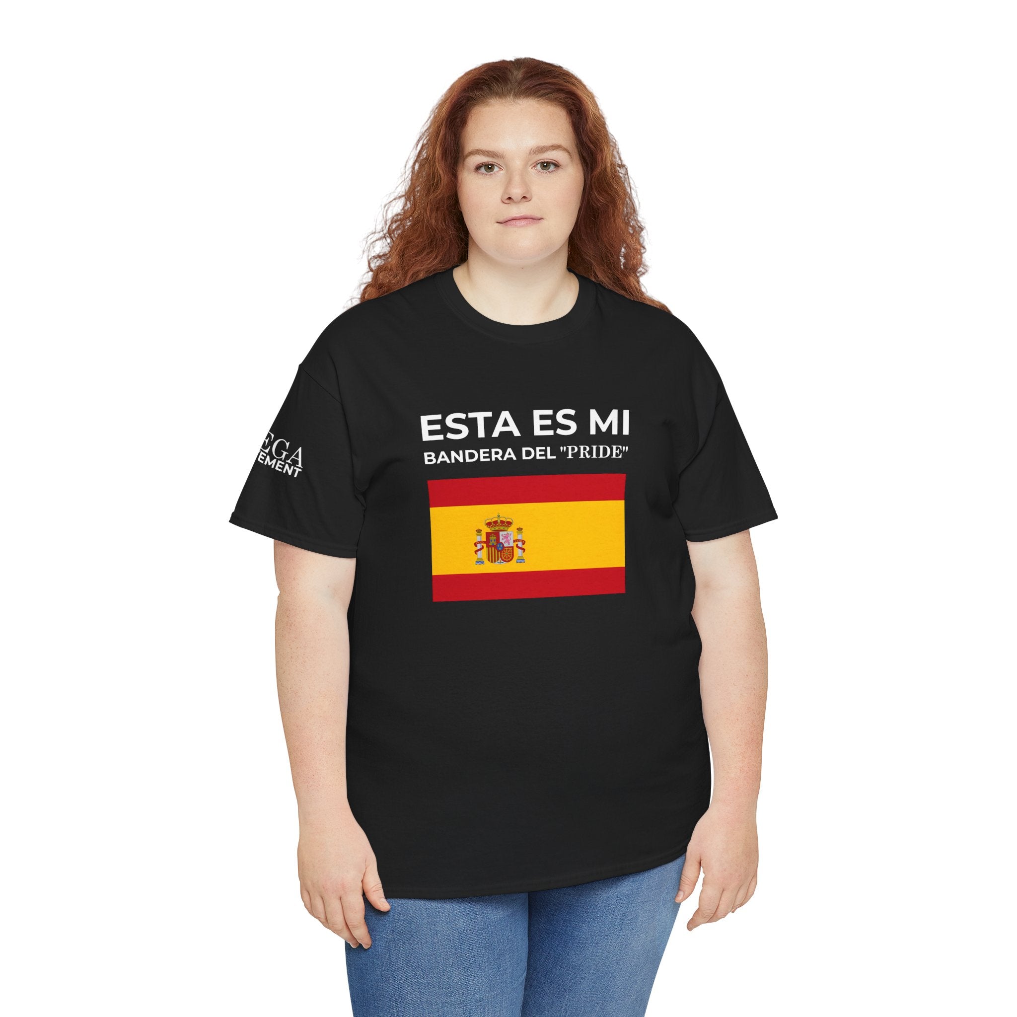 Spain Flag Graphic Tee ( Small Print ) — "Esta Es Mi Bandera del 'Pride'" Spanish Pride T-Shirt