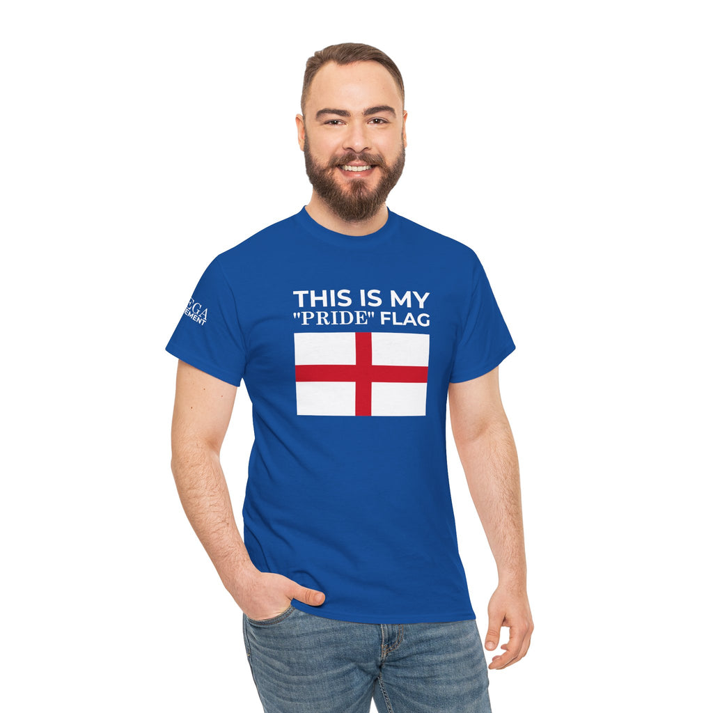 England Flag T‑Shirt ( Small Print ) — "This Is My 'Pride' Flag" Patriotic Tee