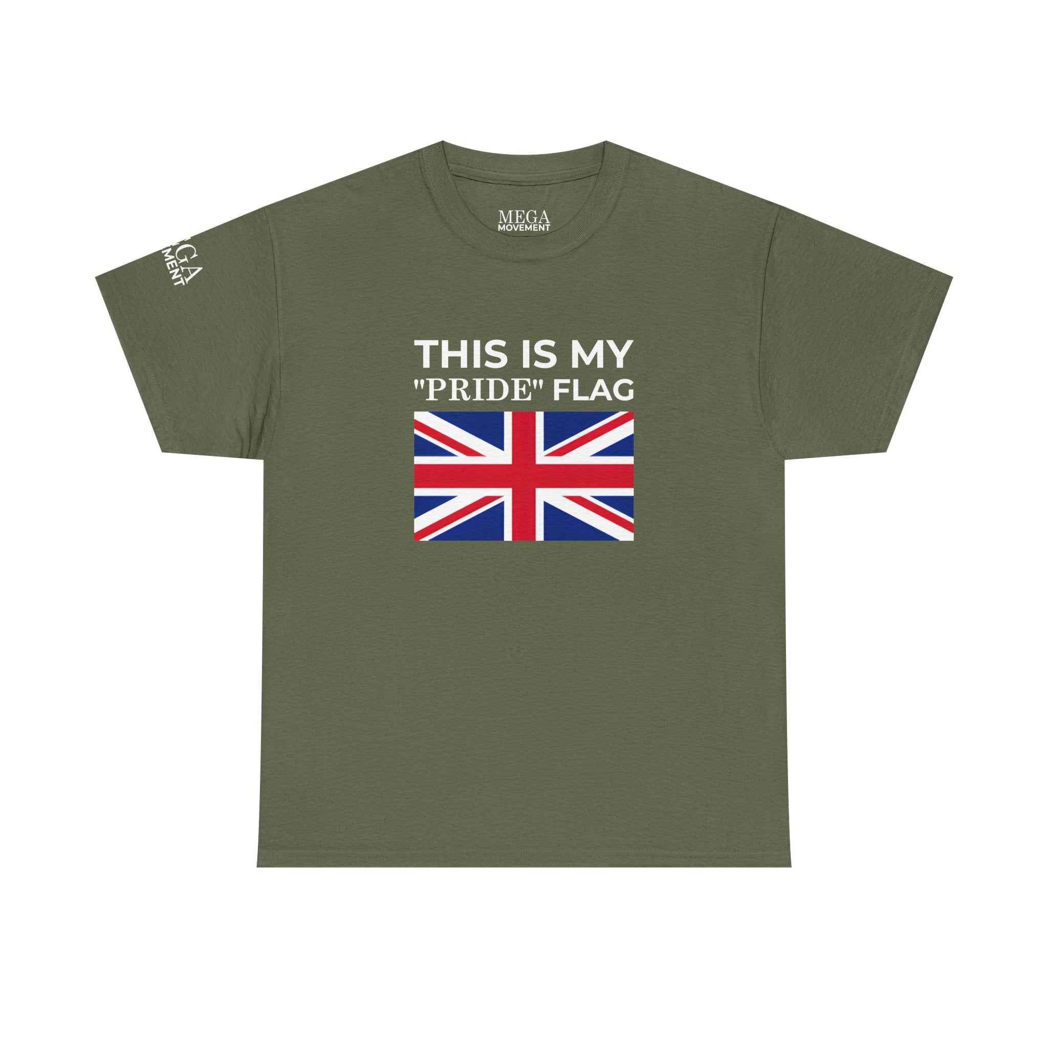 Union Jack Flag T‑Shirt ( Small Print ) — British Flag Tee for UK Pride & Travel