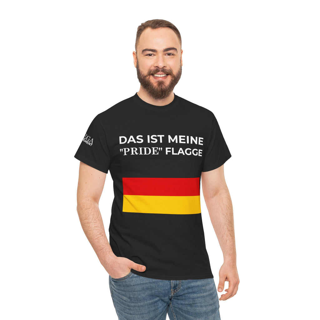 German Flag Tee ( Small Print ) — "Das ist meine 'Pride' Flagge" Graphic T-Shirt