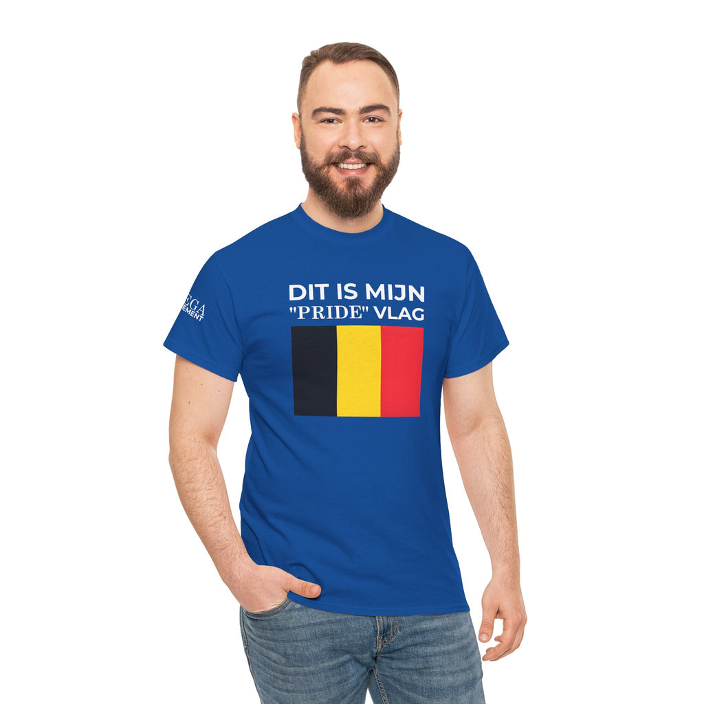 Belgian Pride Flag Unisex Tee ( Small Print )- Celebrate Patriotism, Casual Wear, Gift for Allies