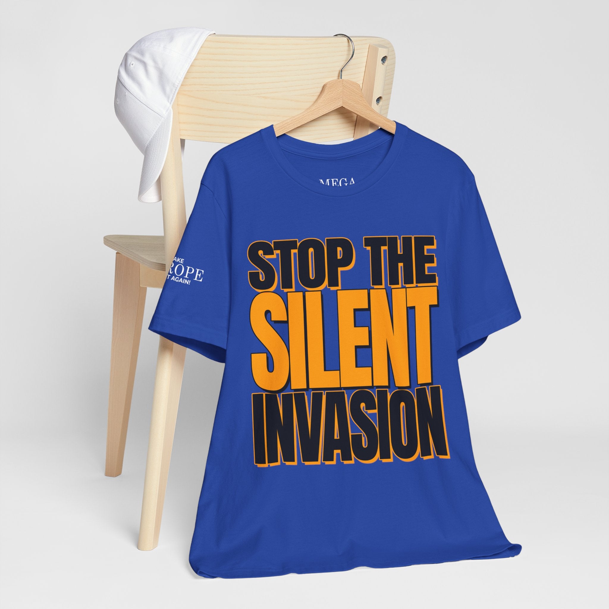 Stop the Silent Invasion Unisex Tee, Awareness Tee, Casual Wear, Protest Shirt, Gift for Activists, Modern Graphic Tee - Mega Movement