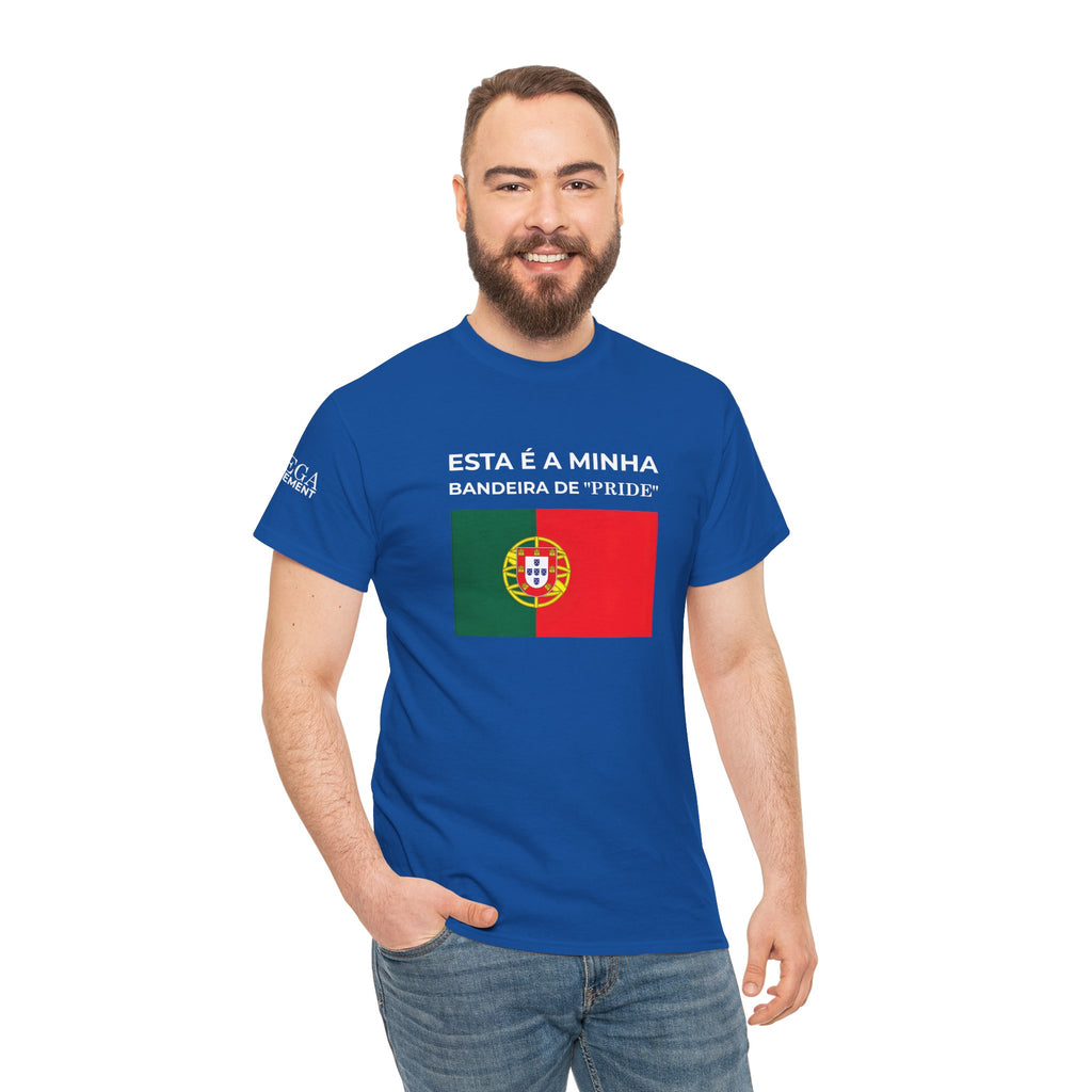 Portugal Pride Flag T‑Shirt — "Esta é a minha bandeira de 'pride'"