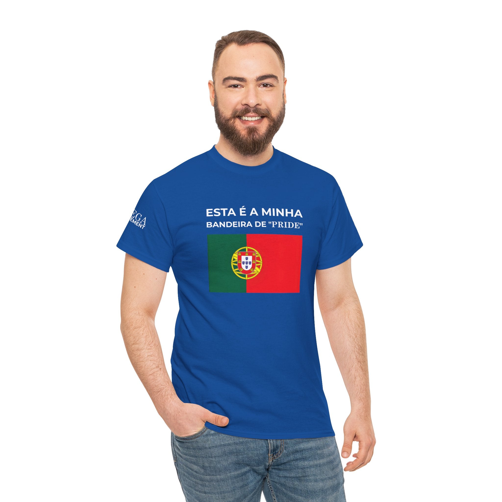 Portugal Pride Flag T‑Shirt — "Esta é a minha bandeira de 'pride'"