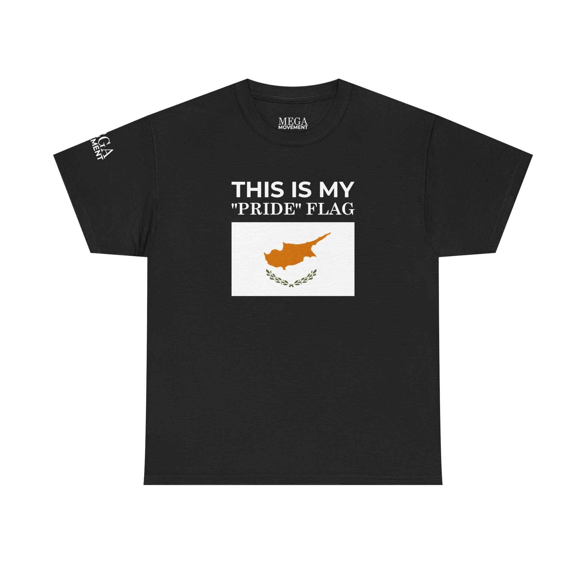Cyprus Flag Tee ( Small Print ) - "This Is My 'Pride' Flag" Patriotic Cotton T-Shirt