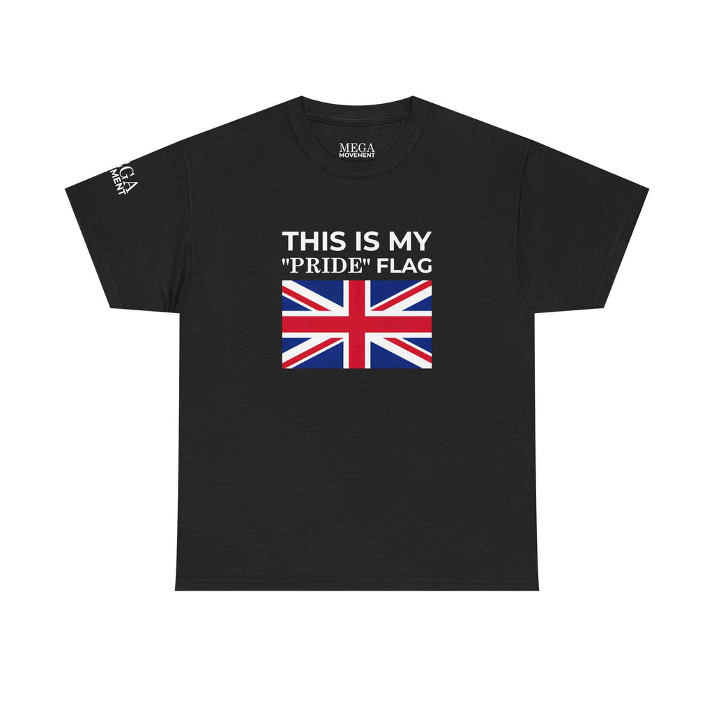 Union Jack Flag T‑Shirt ( Small Print ) — British Flag Tee for UK Pride & Travel