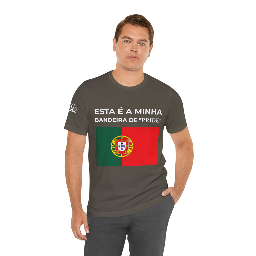 Portugal Pride Flag Tee, Portugal Pride Graphic Shirt, Comfortable Statement Apparel - Mega Movement