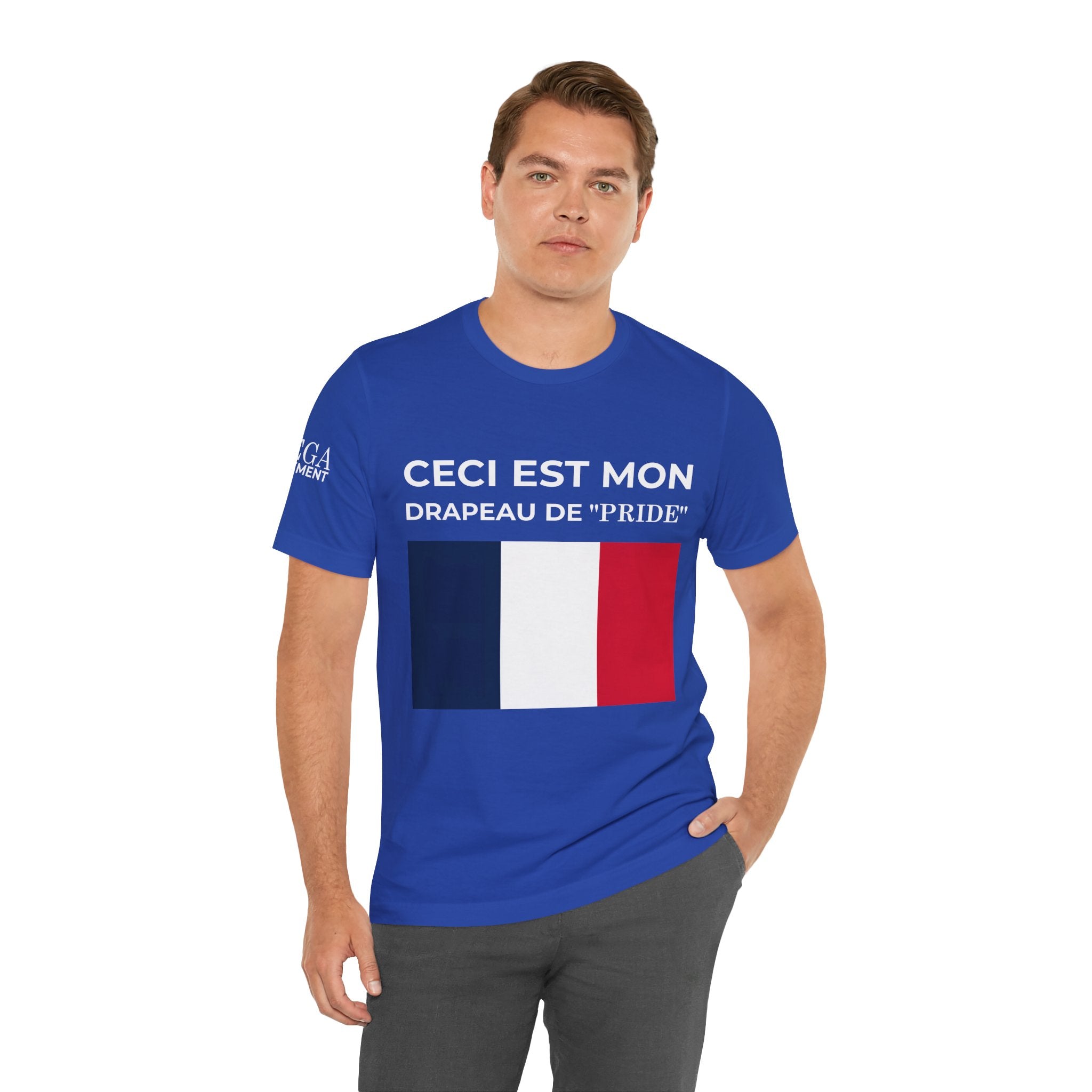 France Pride Flag Unisex Tee, Patriotic Fashion, Summer T-Shirt, Gift for Events, Casual Wear, France Pride Shirt - Mega Movement