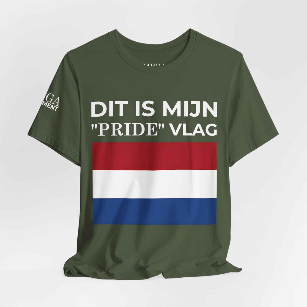 Netherlands Pride Flag Unisex Tee, Patriotic Apparel, Short Sleeve T-Shirt - Mega Movement