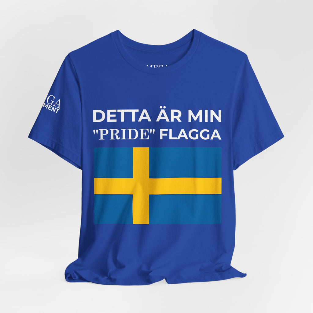 Swedish Flag Unisex Jersey Tee, Casual T-Shirt, Gifts for Sweden Lovers, Summer Style, Travel Apparel, National Day Wear - Mega Movement
