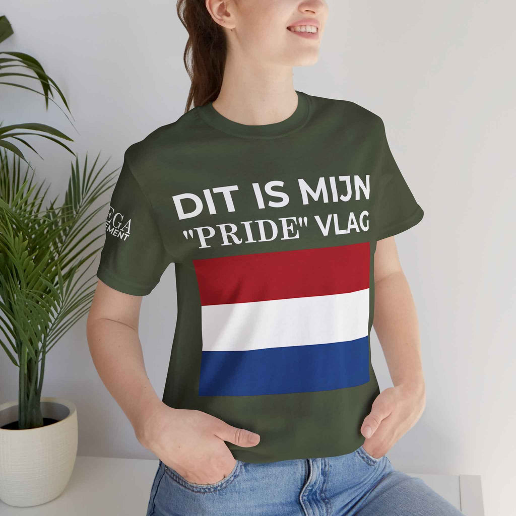 Netherlands Pride Flag Unisex Tee, Patriotic Apparel, Short Sleeve T-Shirt - Mega Movement