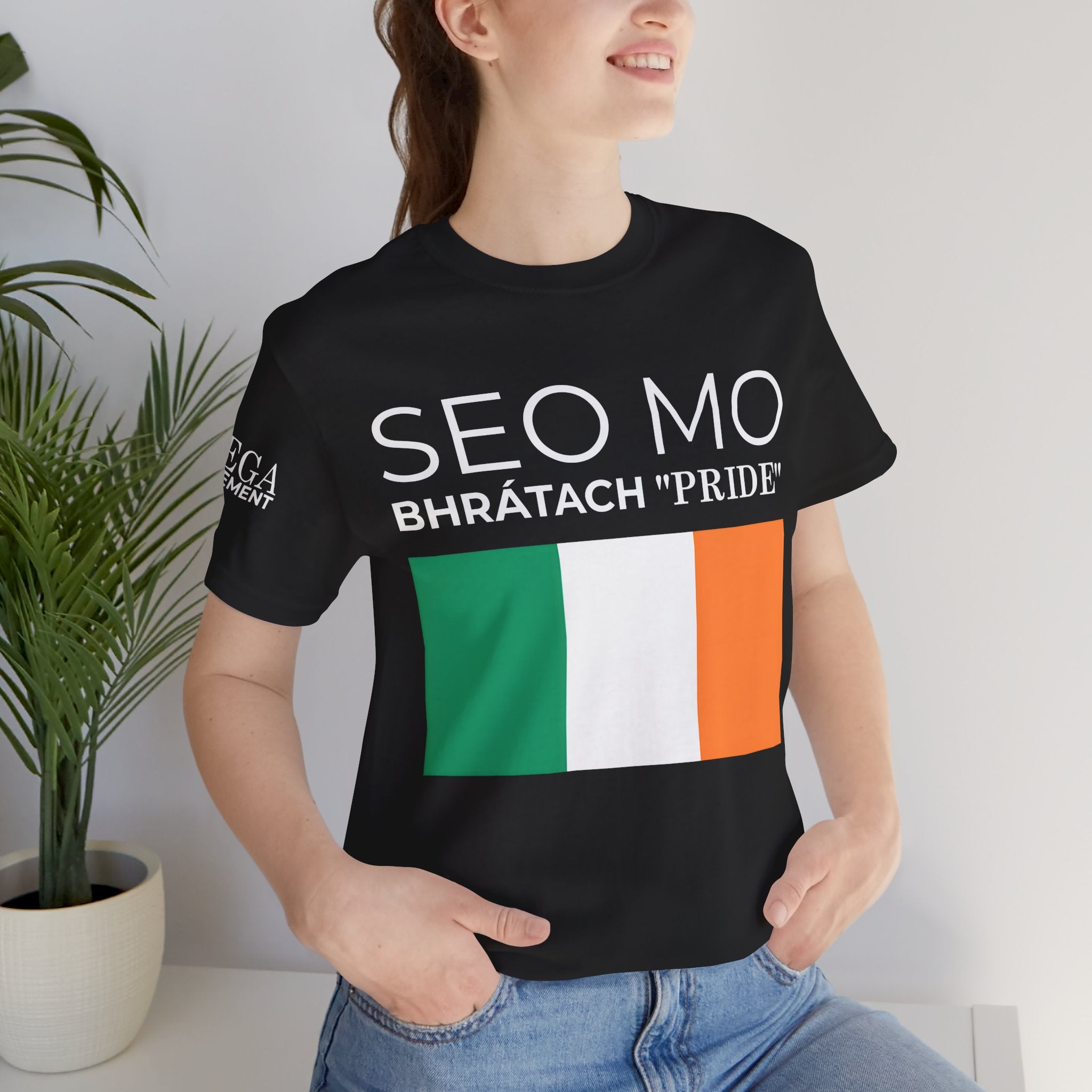 Irish Pride Unisex Short Sleeve Tee, St. Patrick's Day Shirt, Casual Wear, Unisex Tee, Comfortable Summer Top, Gift for Her/Him - Mega Movement
