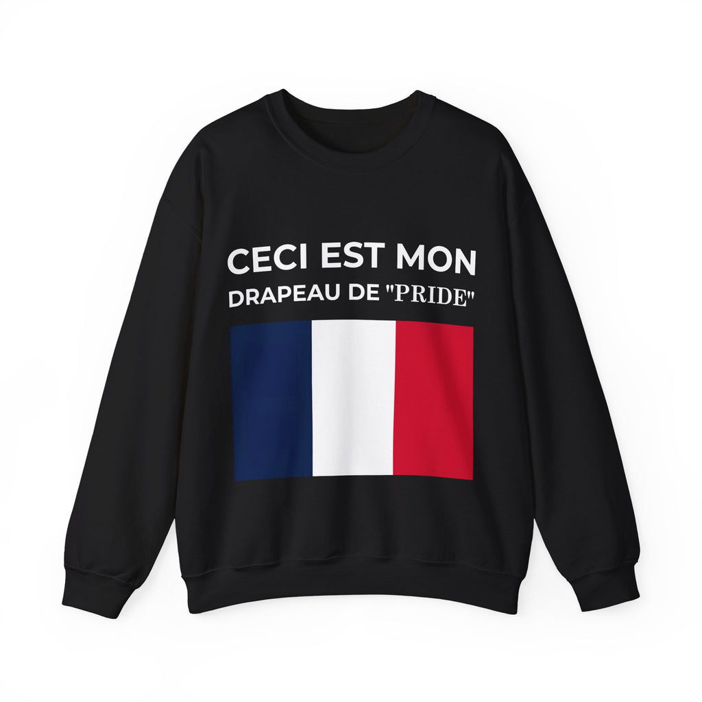 French Pride Flag Crewneck Sweatshirt - Unisex Heavy Blend™ Sweatshirt, Comfortable Casual Wear - Mega Movement