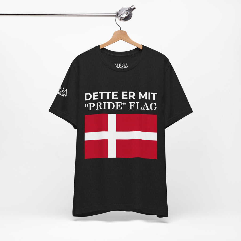 Denmark Pride Flag Unisex Tee - Celebrate Every Day, Patriotic Apparel, Gender Neutral Shirt, Casual Wear, Gift for Pride Month - Mega Movement
