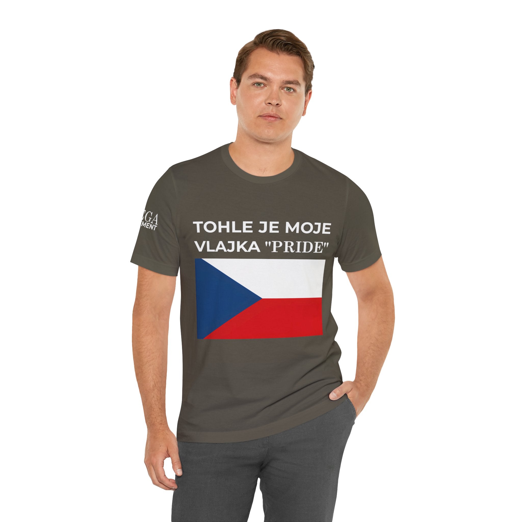 Czech Flag Unisex Jersey Tee, Casual Style, Travel Enthusiast Gift, National Pride Shirt, Summer Wardrobe Essential - Mega Movement