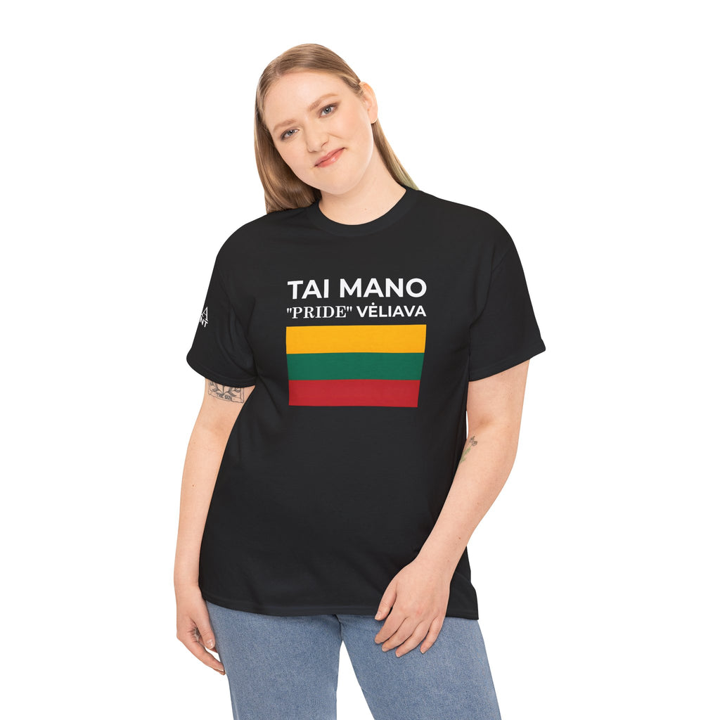 Tai Mano Pride Tee ( Small Print ) — Lithuanian Flag Graphic T-Shirt