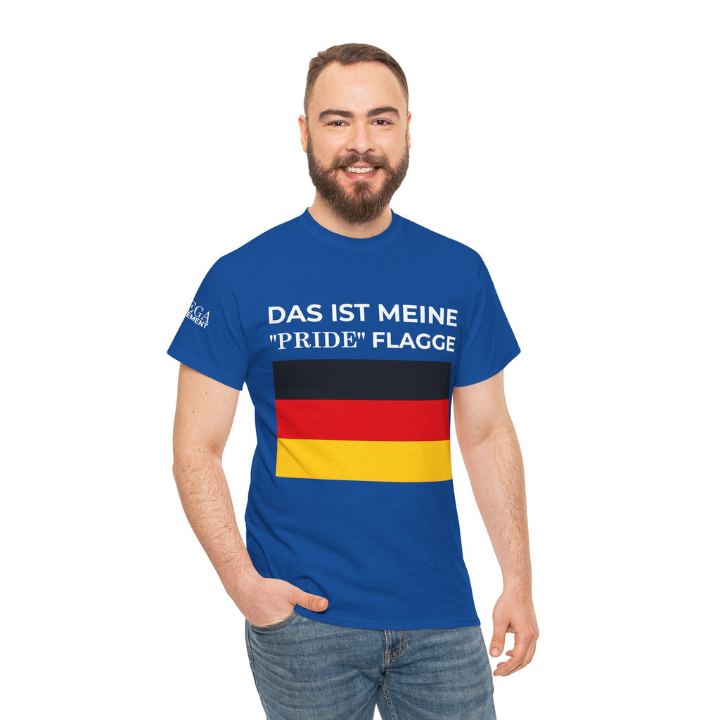 German Flag Tee ( Small Print ) — "Das ist meine 'Pride' Flagge" Graphic T-Shirt