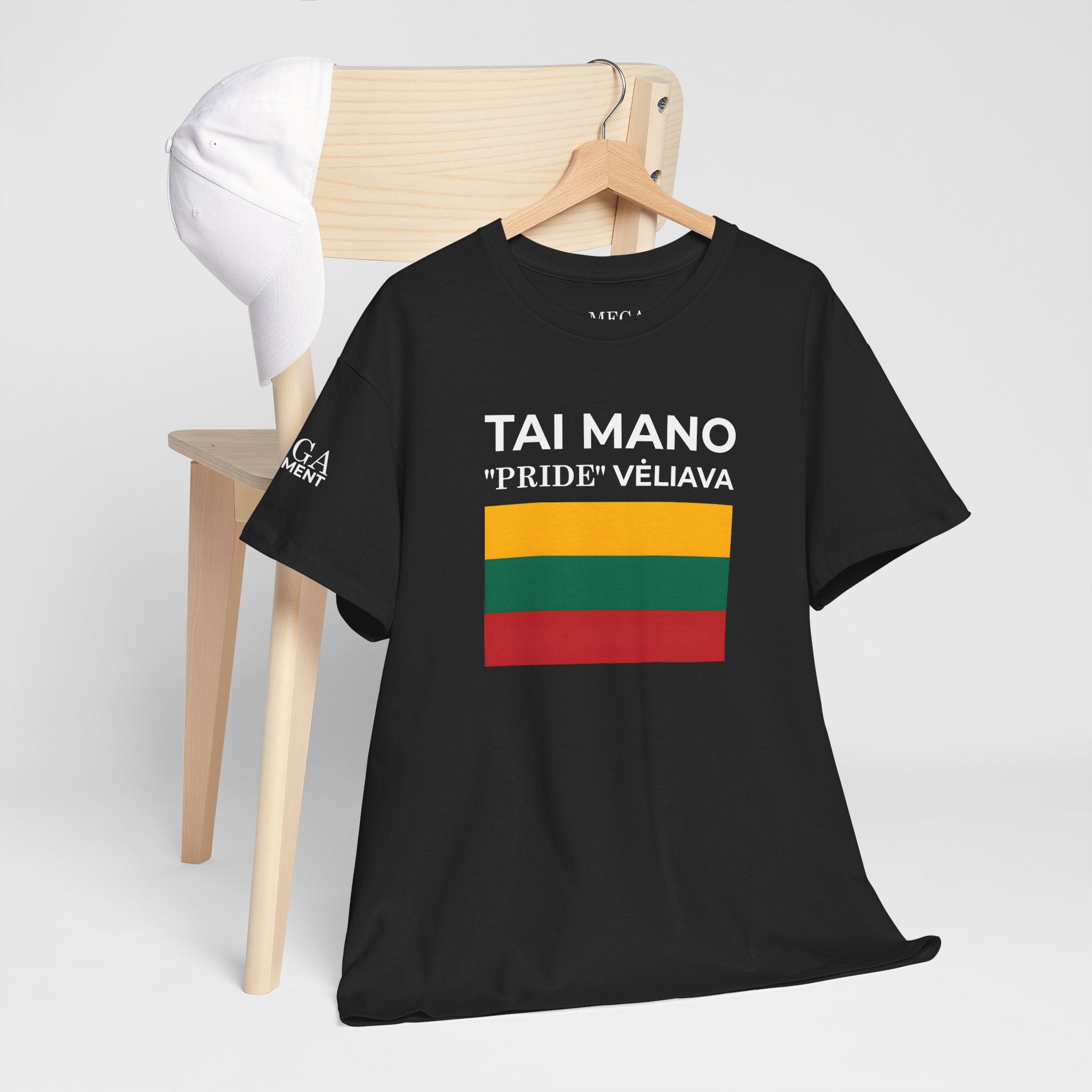 Tai Mano Pride Tee ( Small Print ) — Lithuanian Flag Graphic T-Shirt