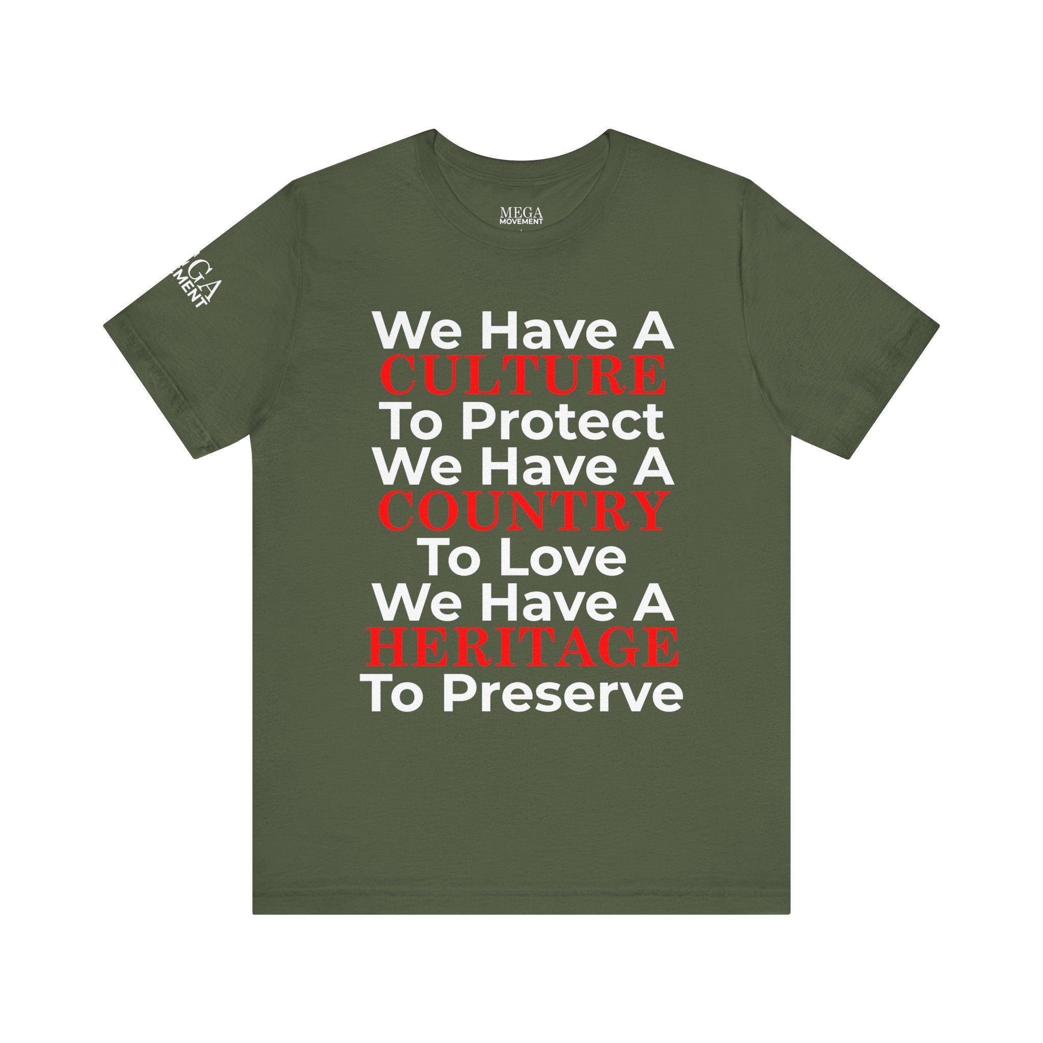 Culture Country Heritage Tee, Unisex Jersey Short Sleeve Tee for Celebrations, Gifts of Tradition, Family Gatherings, Heritage Apparel, [...] - Mega Movement