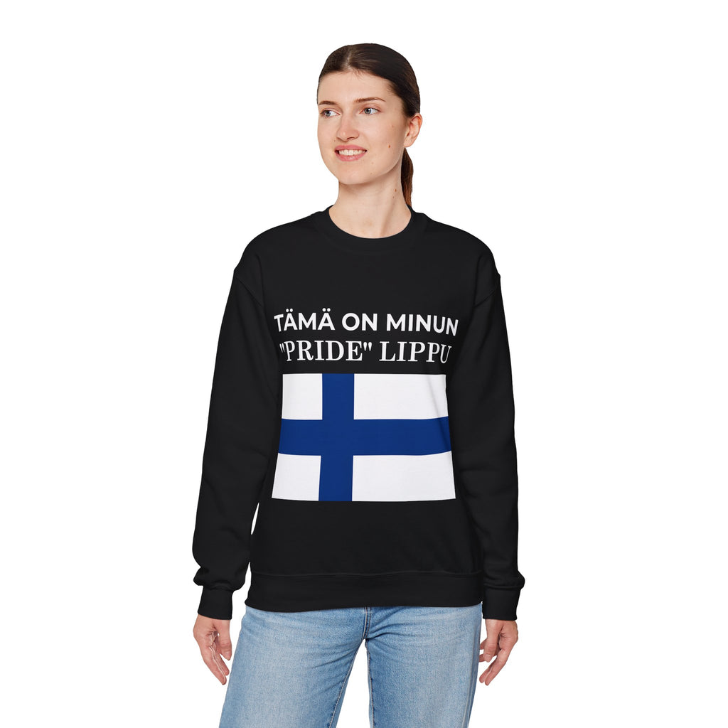 Finnish Pride Crewneck Sweatshirt, Unisex Sweatshirt, Pride Clothing, Comfortable Fashion - Mega Movement