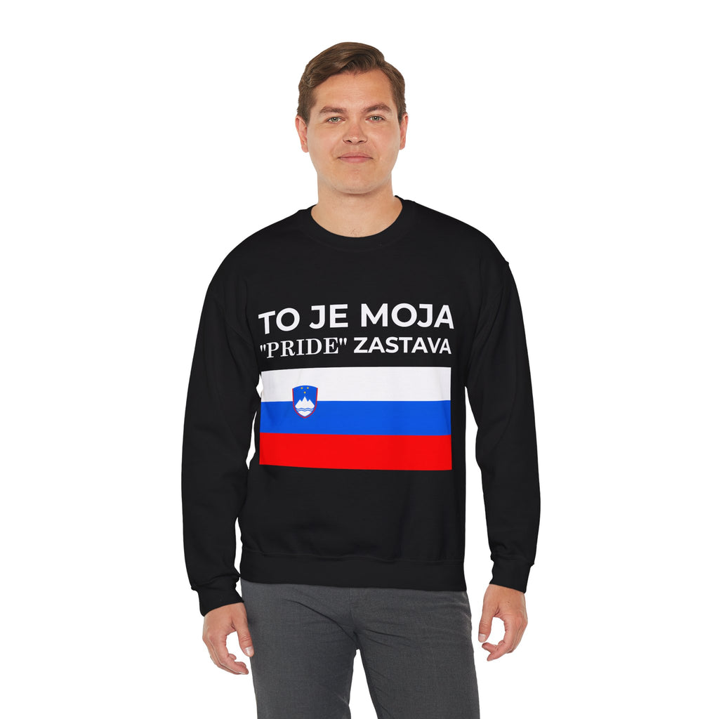 Slovenia Pride Flag Crewneck Sweatshirt, Unisex Sweatshirt, Colorful Pride Celebration - Mega Movement