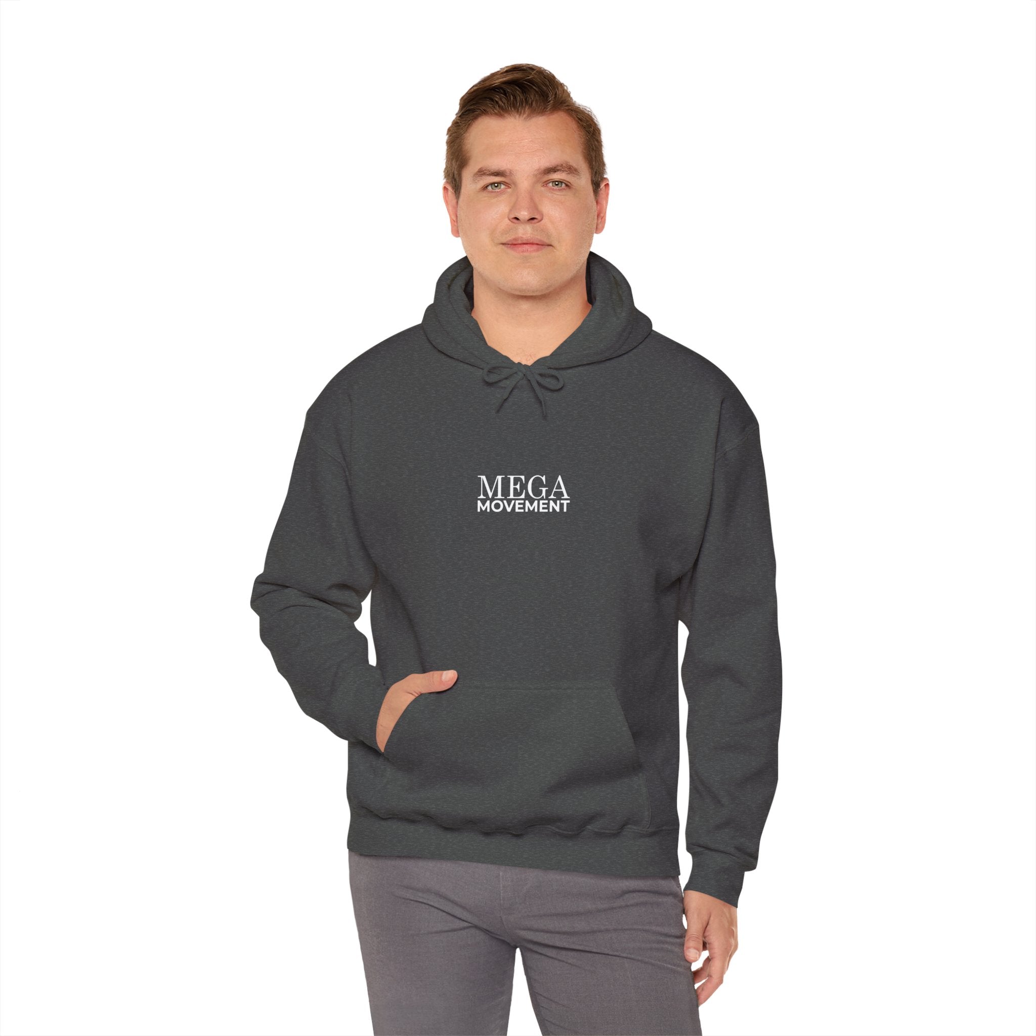 Mega Movement 1984 IS Now Unisex Heavy Blend Hoodie | Cozy Streetwear for Activists, Ideal for Gifts, Protest Wear, Casual Style, Comfy Fashion - Mega Movement