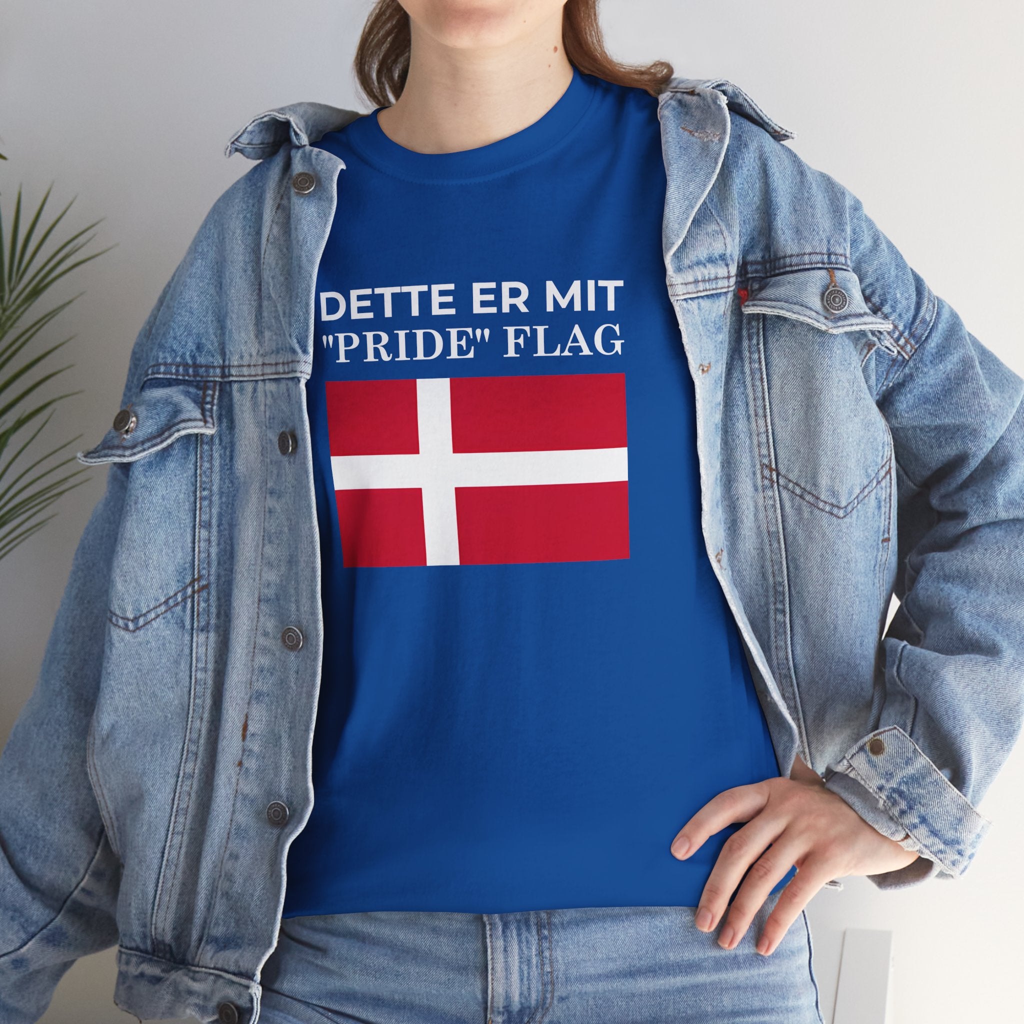 Danish Flag 'Dette er mit 2Pride2 Flag' T-Shirt ( Small Print )