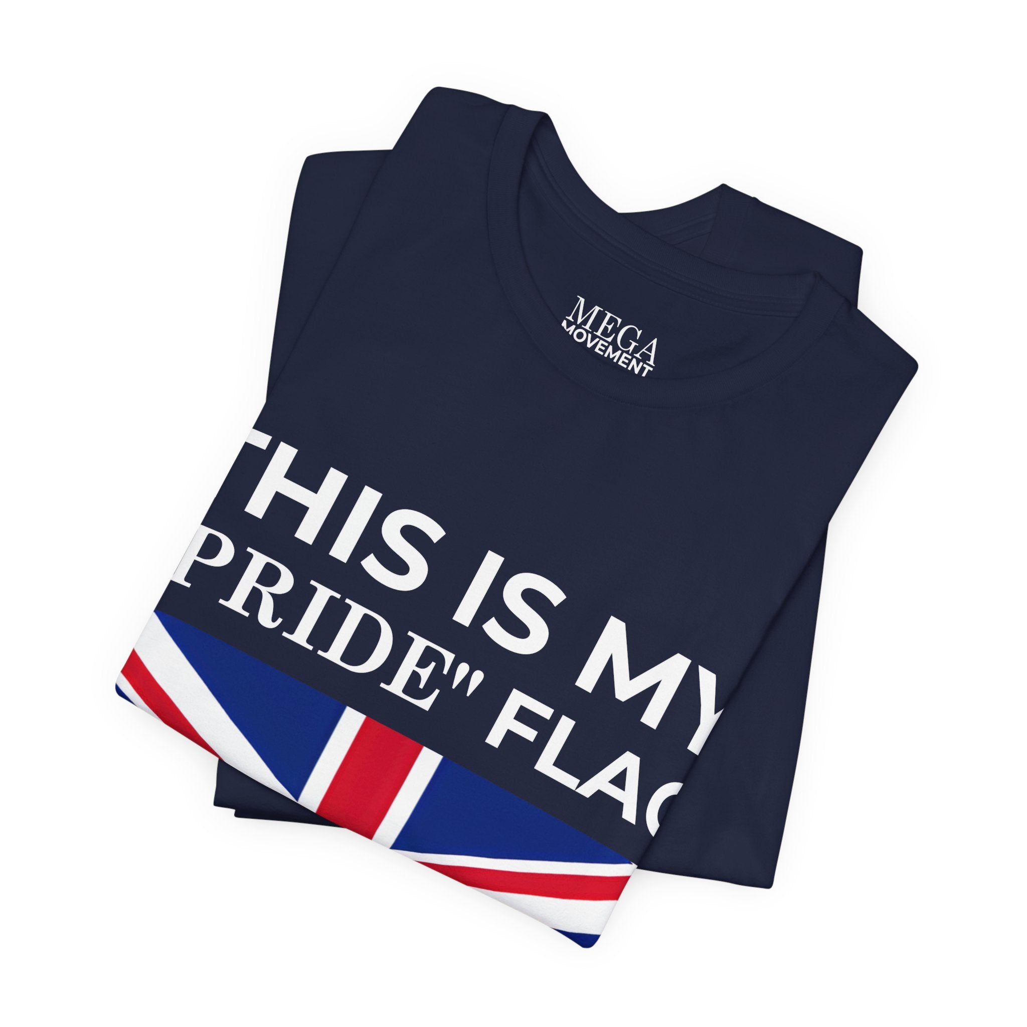 British Pride Flag Unisex Tee, Casual Wear, Daily Style - Mega Movement