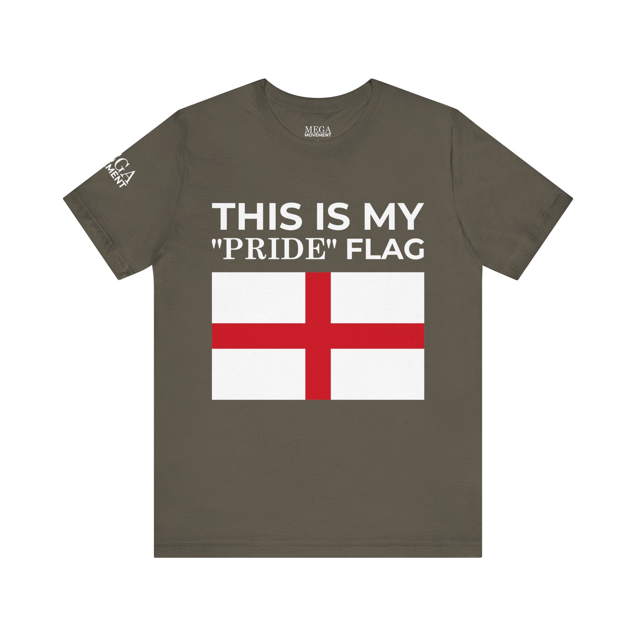 English Pride Flag T-Shirt, Unisex Tee for Festivals, Casual Wear, Birthday Gift, Holiday Shirt - Mega Movement