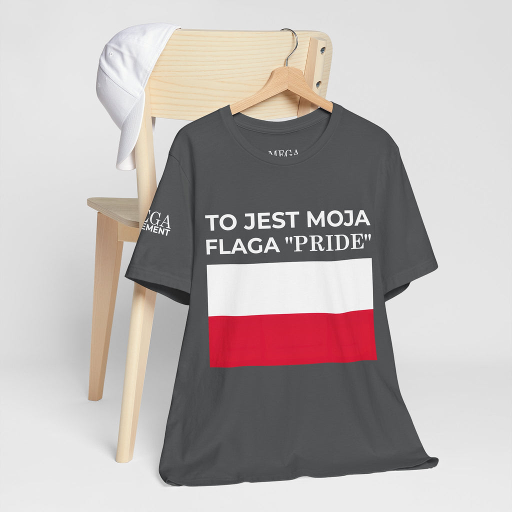 Poland Pride Flag Unisex Tee, Patriotic Pride Shirt, Short Sleeve T-Shirt, Gifts for Allies, Celebratory Apparel, Statement Tee - Mega Movement