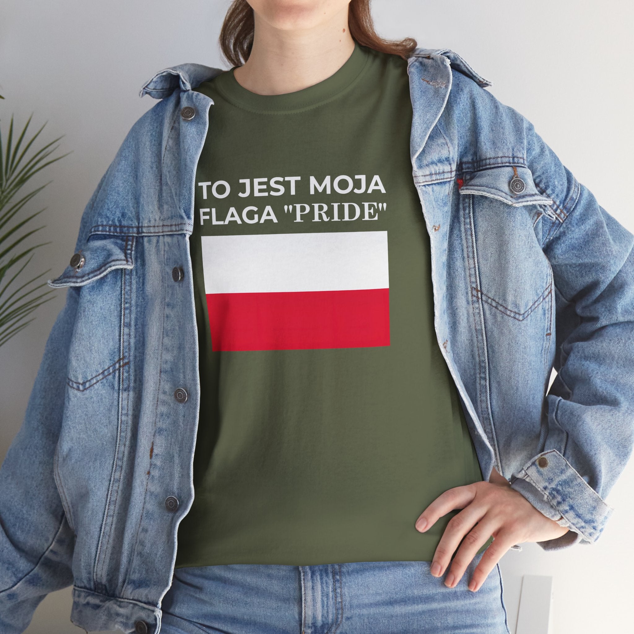 Polish Flag Tee ( Small Print ) — "To Jest Moja Flaga 'Pride'" Graphic T-Shirt