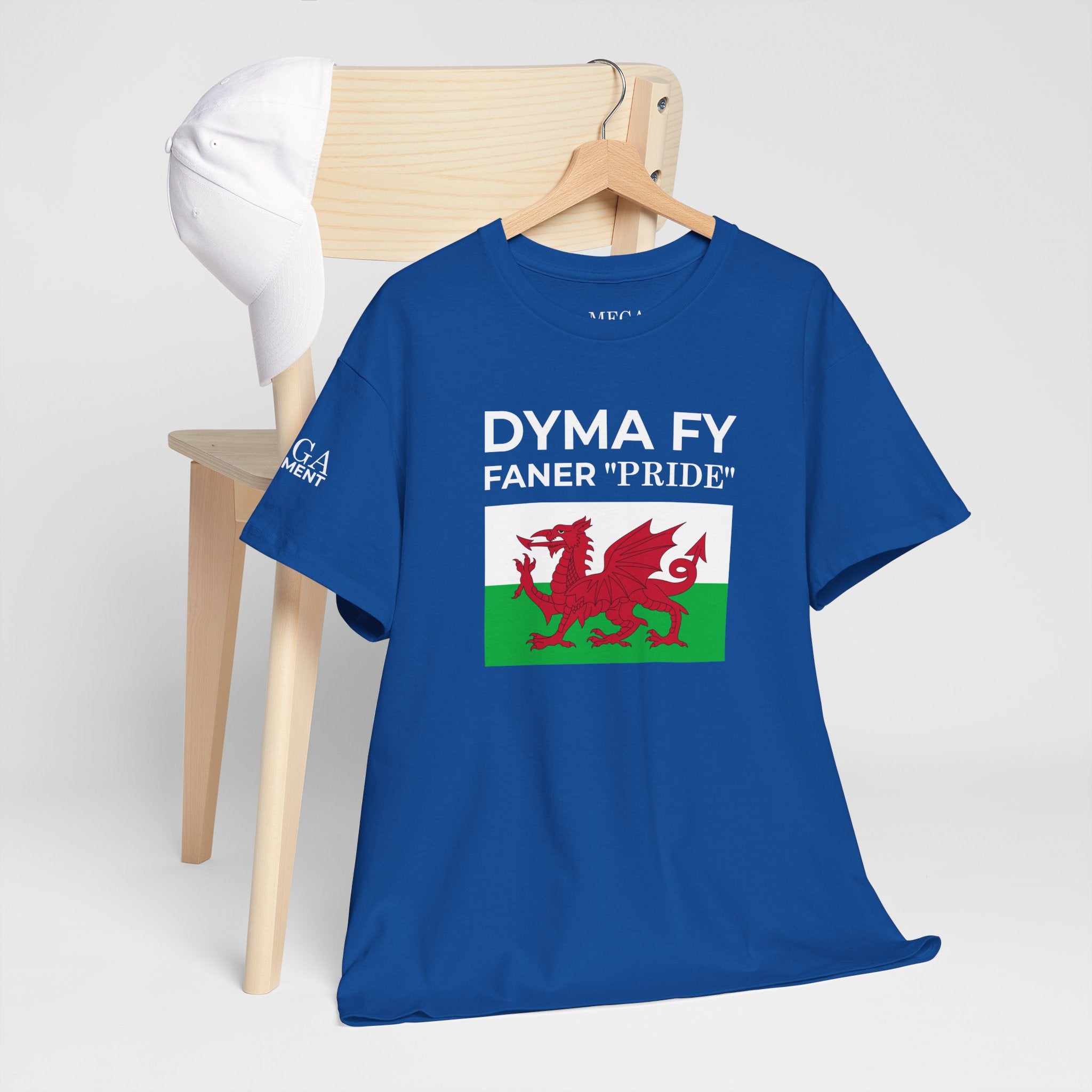 Welsh Pride T-Shirt ( Small Print ) — "Dyma Fy Faner 'Pride'" Welsh Flag Tee