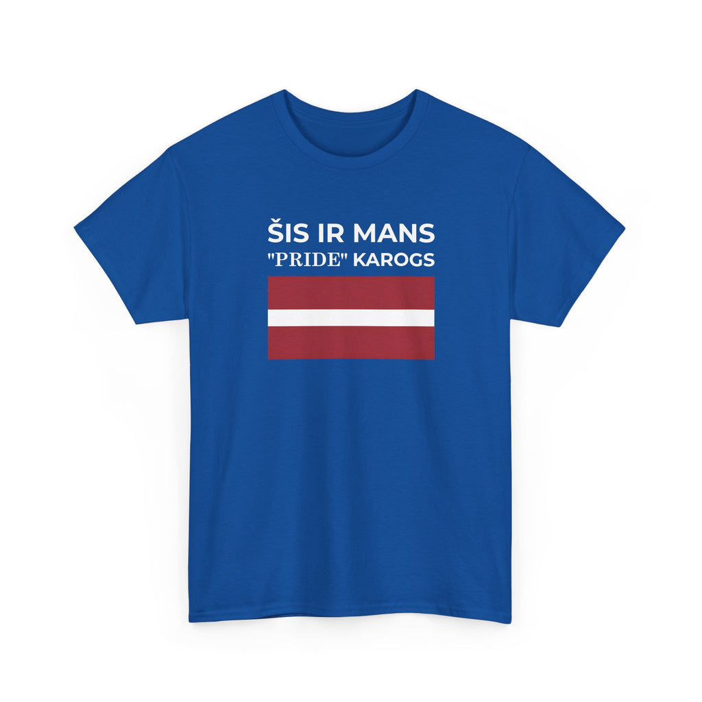 Latvian Pride Flag T‑Shirt ( Small Print ) — "Šis ir mans 'Pride' karogs" Tee