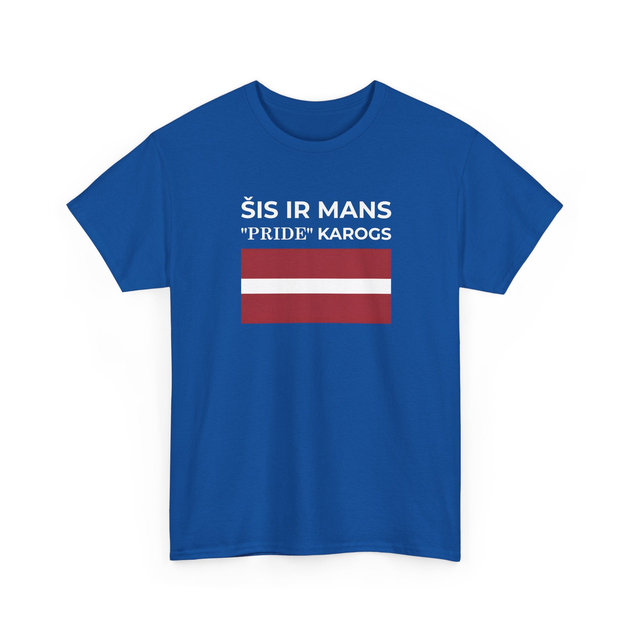 Latvian Pride Flag T‑Shirt ( Small Print ) — "Šis ir mans 'Pride' karogs" Tee