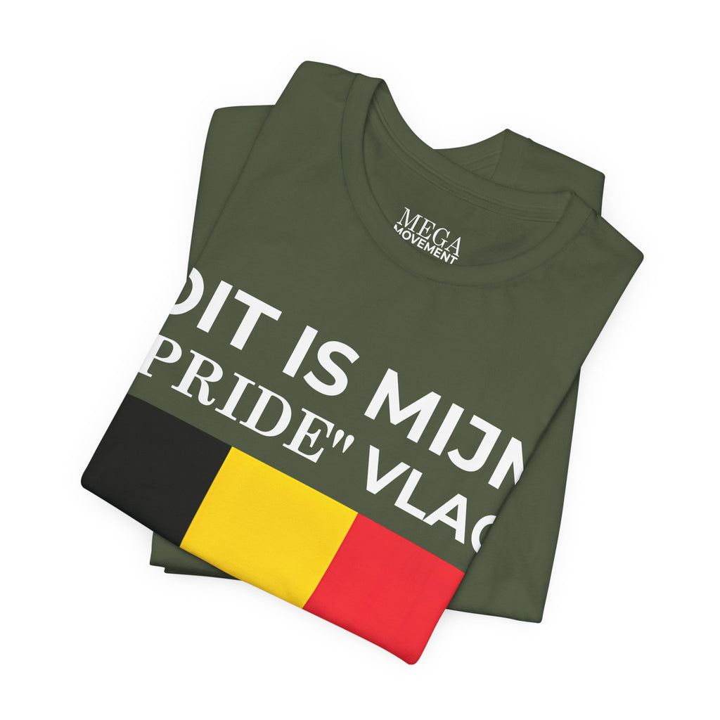 Belgian Pride Flag Unisex Tee - Celebrate Patriotism, Casual Wear, Gift for Allies - Mega Movement