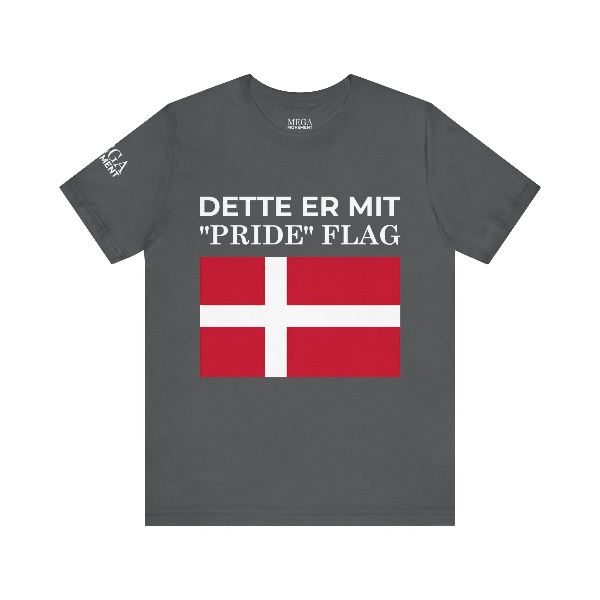 Denmark Pride Flag Unisex Tee - Celebrate Every Day, Patriotic Apparel, Gender Neutral Shirt, Casual Wear, Gift for Pride Month - Mega Movement
