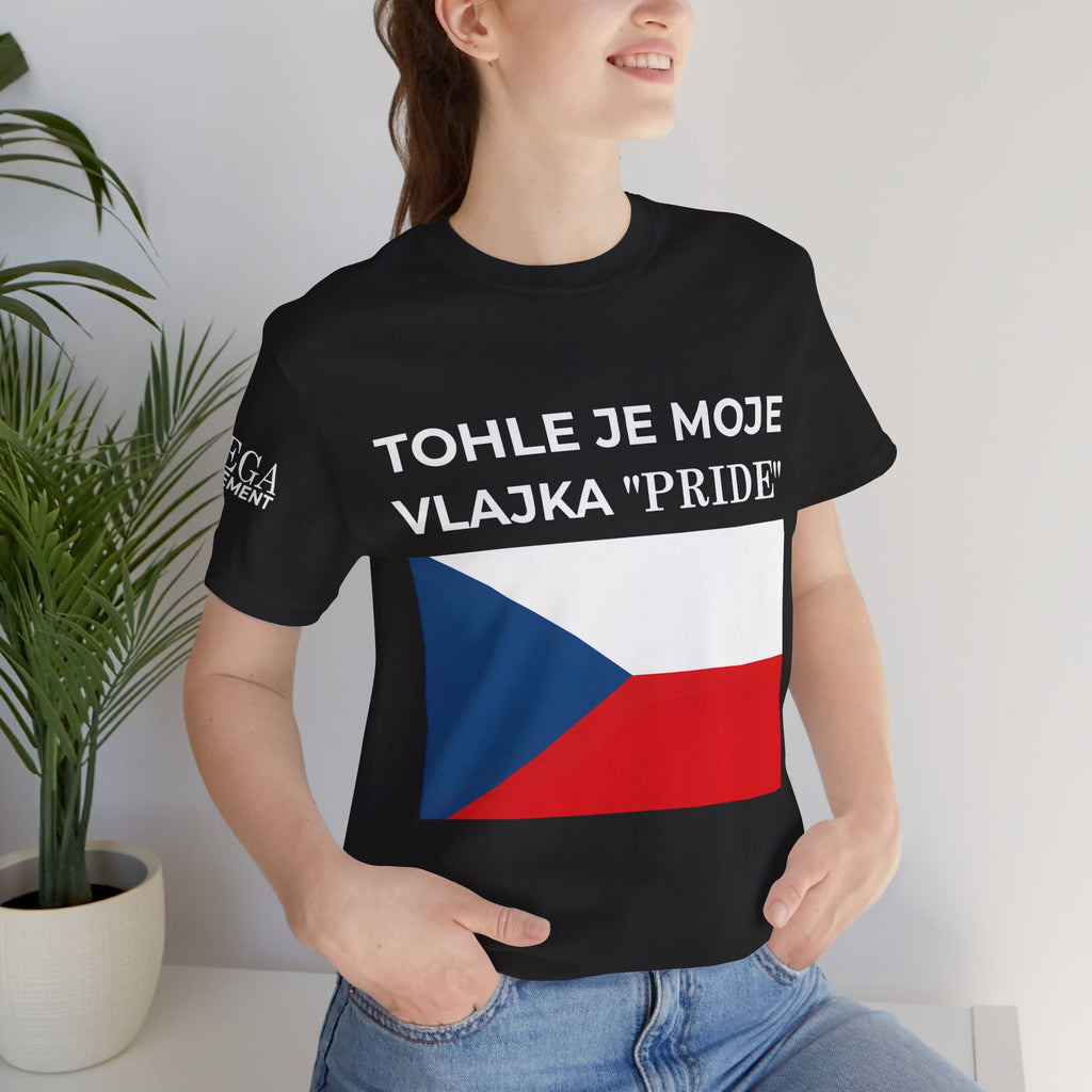 Czech Flag Unisex Jersey Tee, Casual Style, Travel Enthusiast Gift, National Pride Shirt, Summer Wardrobe Essential - Mega Movement