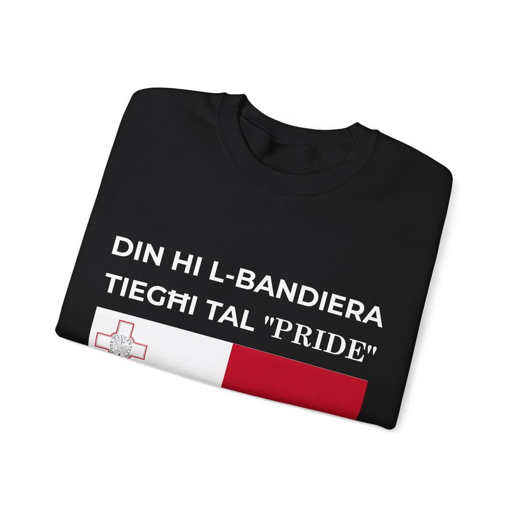 Malta Pride Flag Crewneck Sweatshirt, Unisex Apparel, Festival Clothing, Comfort Wear - Mega Movement