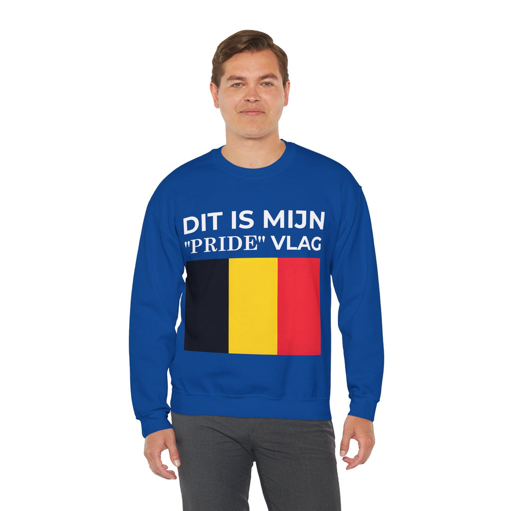 Belgian Pride Flag Sweatshirt – Unisex Heavy Blend Crew Neck for Celebrations, Casual Wear, Gifts - Mega Movement