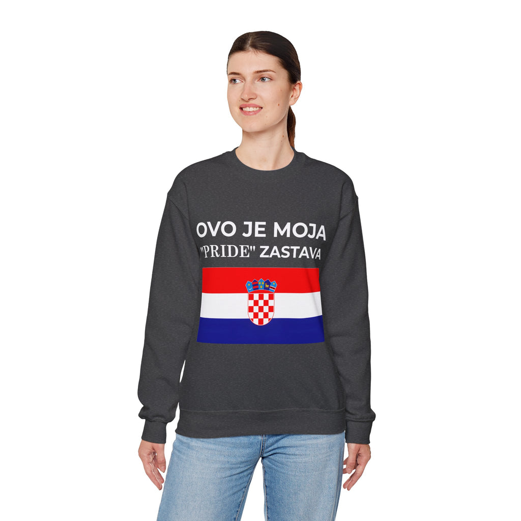 Croatian Pride Flag Sweatshirt, Unisex Crewneck, Croatian Pride Apparel, Celebrate Love, Gift for Allies - Mega Movement