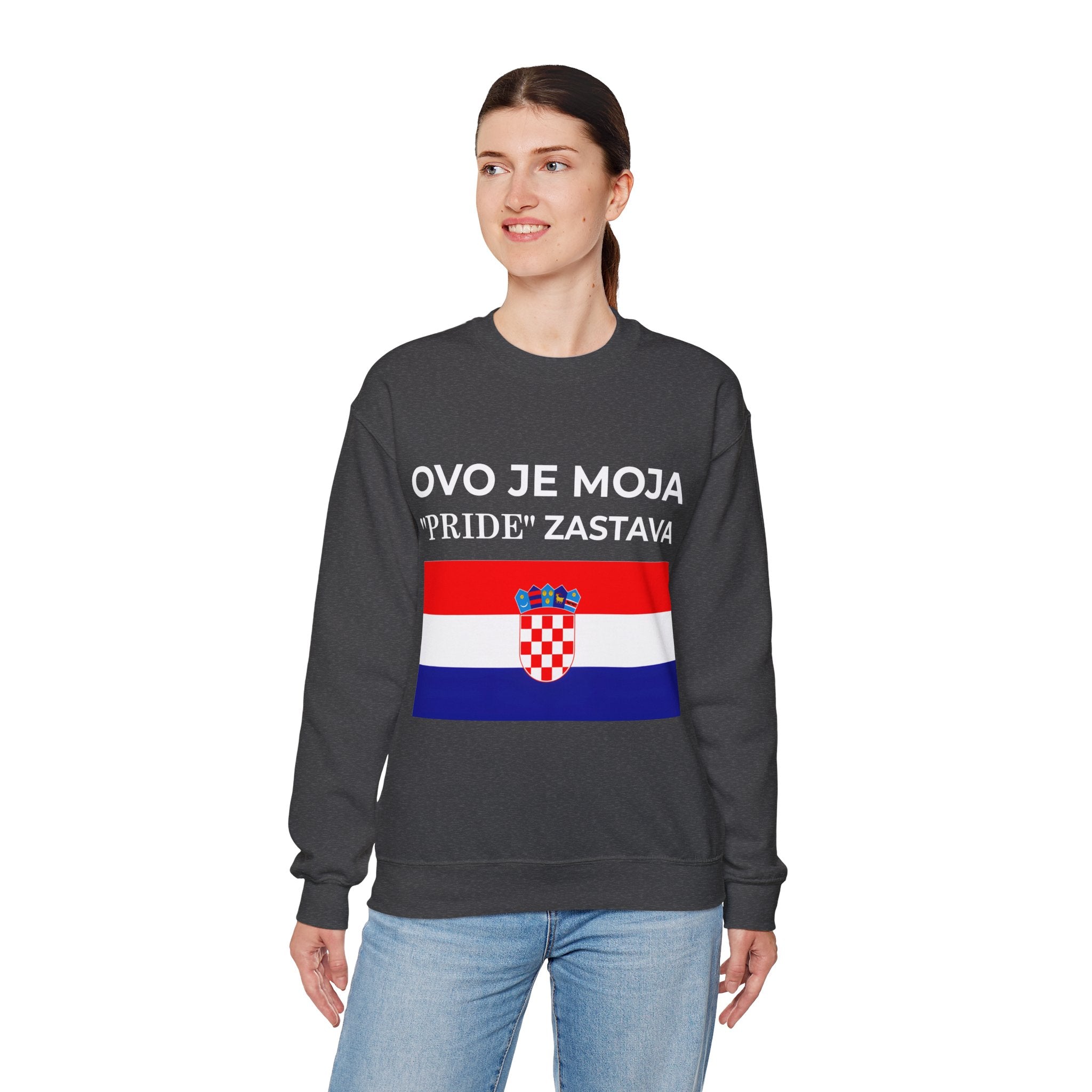 Croatian Pride Flag Sweatshirt, Unisex Crewneck, Croatian Pride Apparel, Celebrate Love, Gift for Allies - Mega Movement