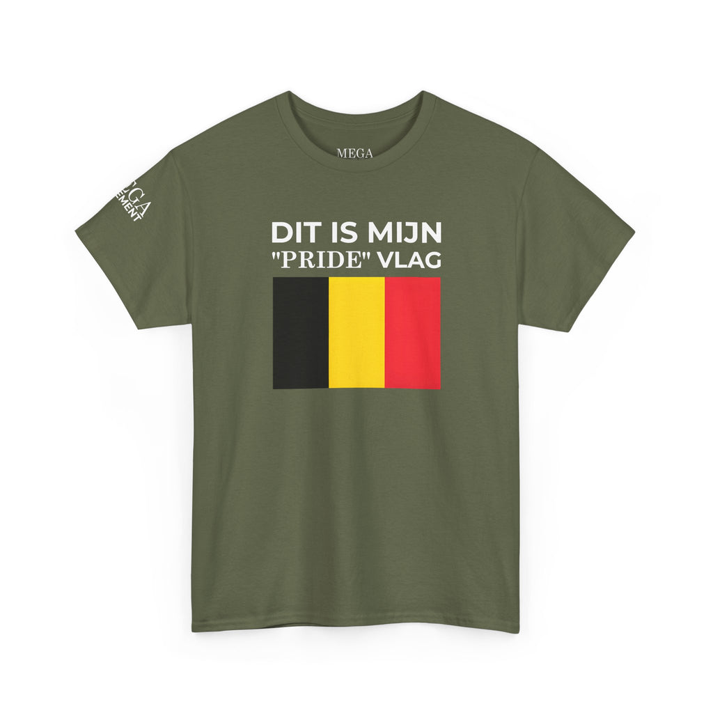Belgian Pride Flag Unisex Tee ( Small Print )- Celebrate Patriotism, Casual Wear, Gift for Allies