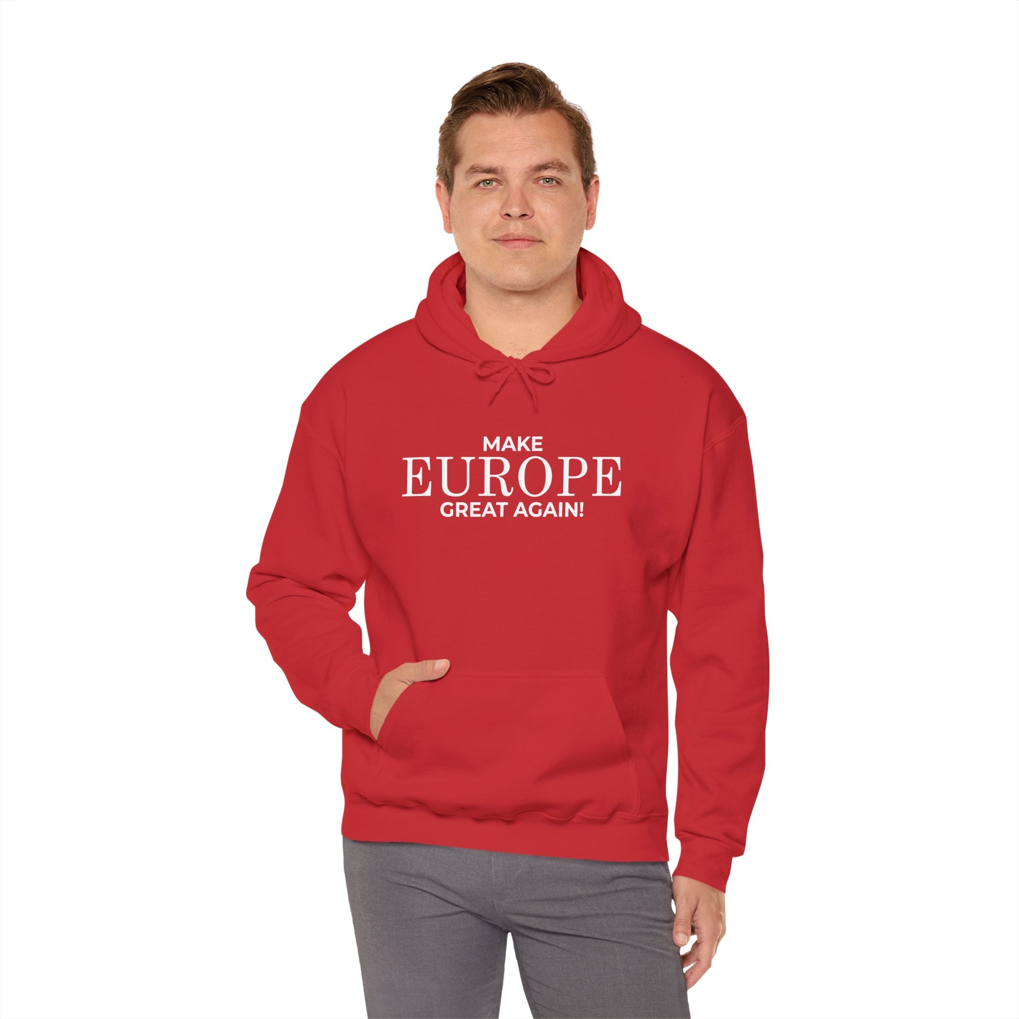 Make Europe Great Again Cozy Unisex Hoodie for Everyday Comfort, Casual Streetwear, Birthday Gift, Holiday Layers, Stylish Loungewear - Mega Movement